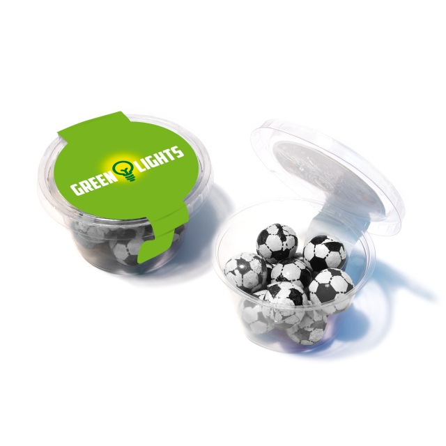 Eco Range – Eco Maxi Pot – Chocolate Footballs