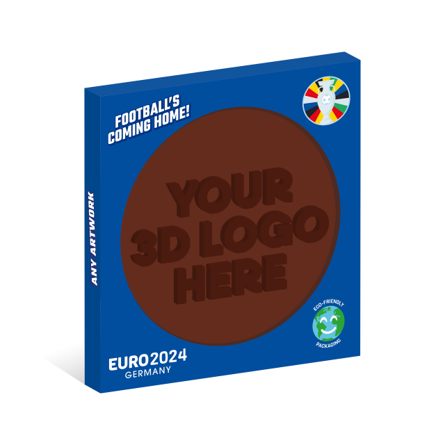 Euro 2024 – Eco Window Disc Box – Milk Chocolate Disc
