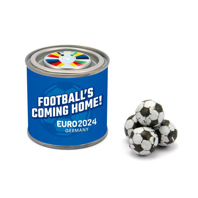 Euro 2024 – Small Paint Tin – Chocolate Footballs