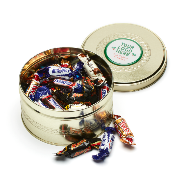 Winter Collection – Gold Treat Tin – Celebrations